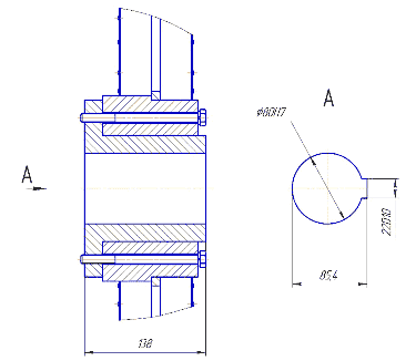 Rotor with adapter sleeve for tapered shaft