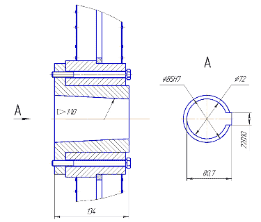 Rotor with adapter sleeve for cylindrical shaft