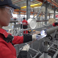 Stator winding section at LUKOIL ESP Service.