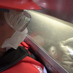 Sandblasting process for ESP components.