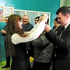 On the eve of Defender of the Fatherland Day, the women of the Urai Service Center created a festive atmosphere for their male colleagues.